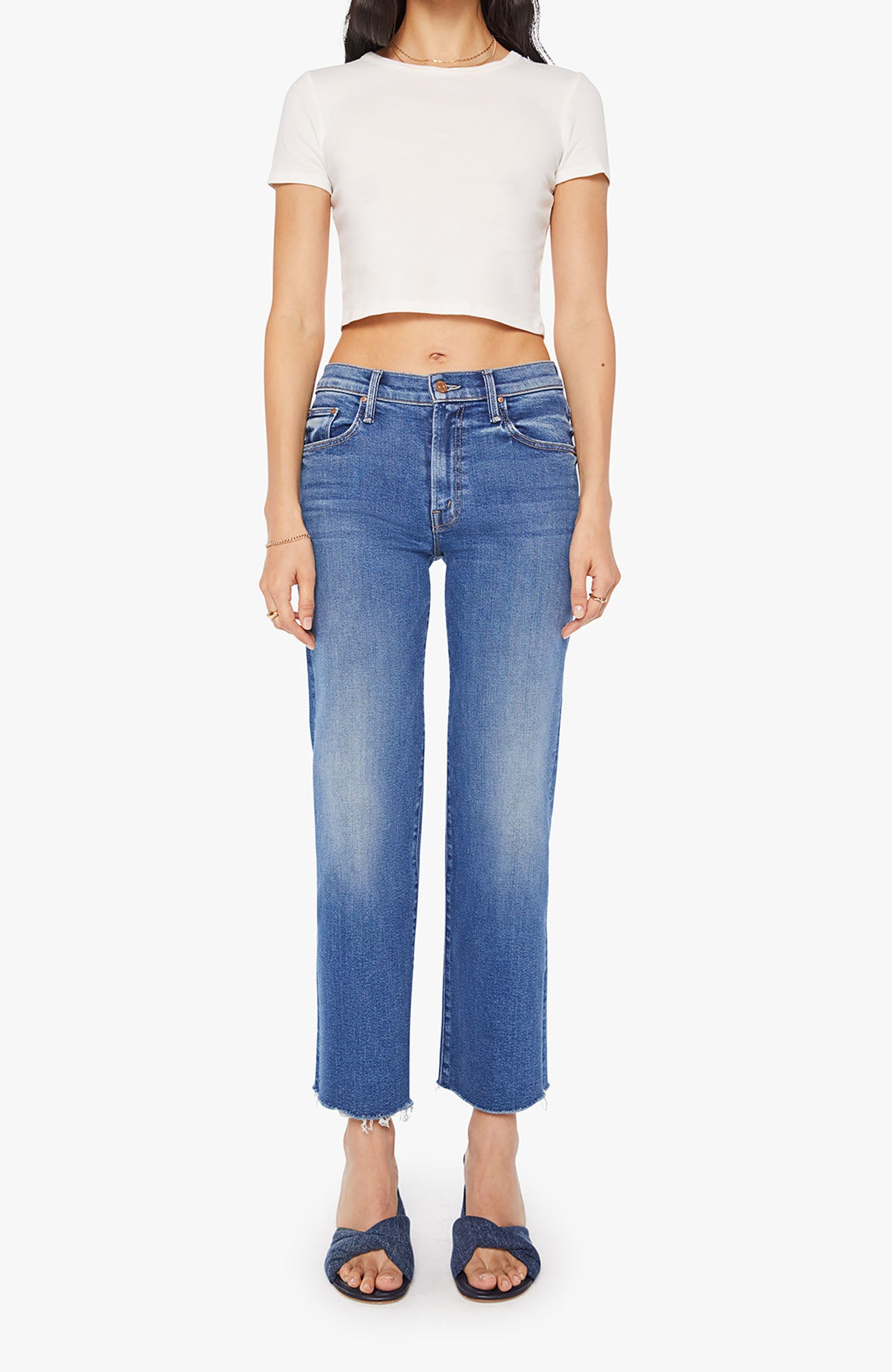 Mother レギュラーフィットジーンズ ブルー FW24/25 Buy PIECES Light Blue Mom Fit Jeans from Next USA