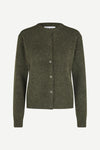 Samsøe Samsøe - Nor Short Cardigan in Dark Evergreen Melange