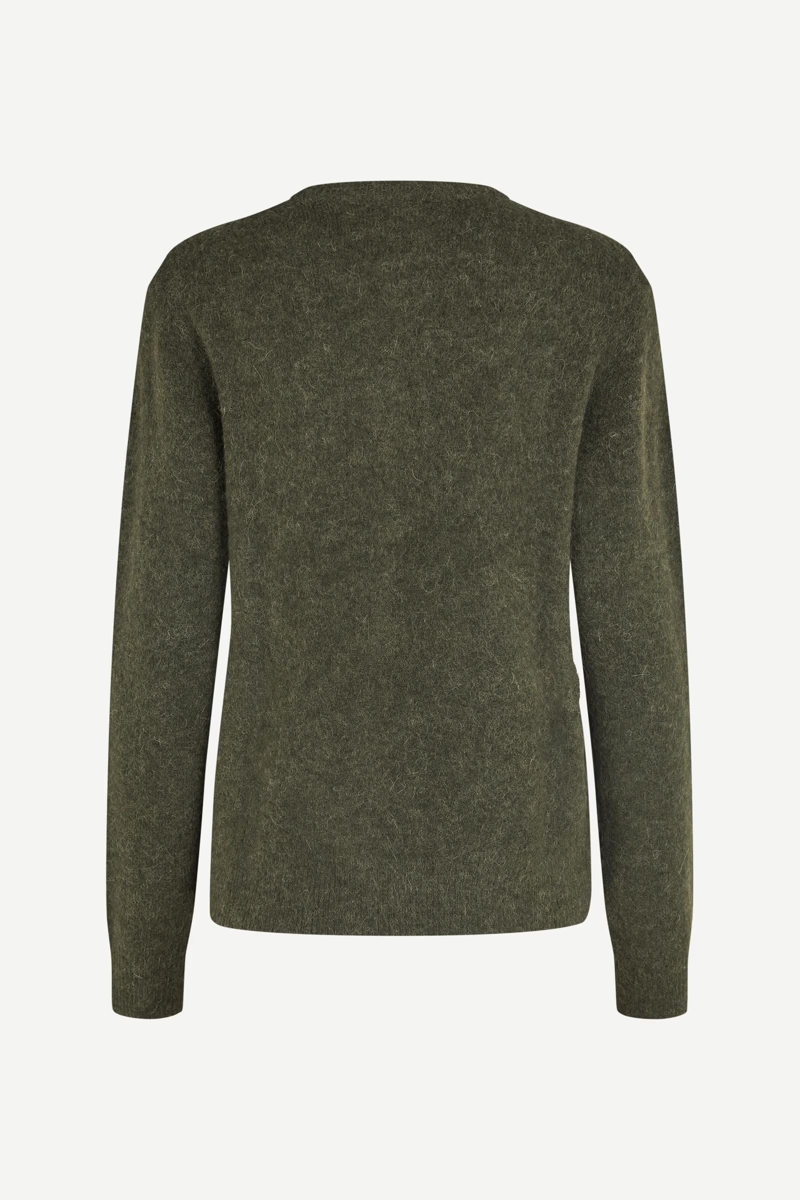 Samsøe Samsøe - Nor Short Cardigan in Dark Evergreen Melange