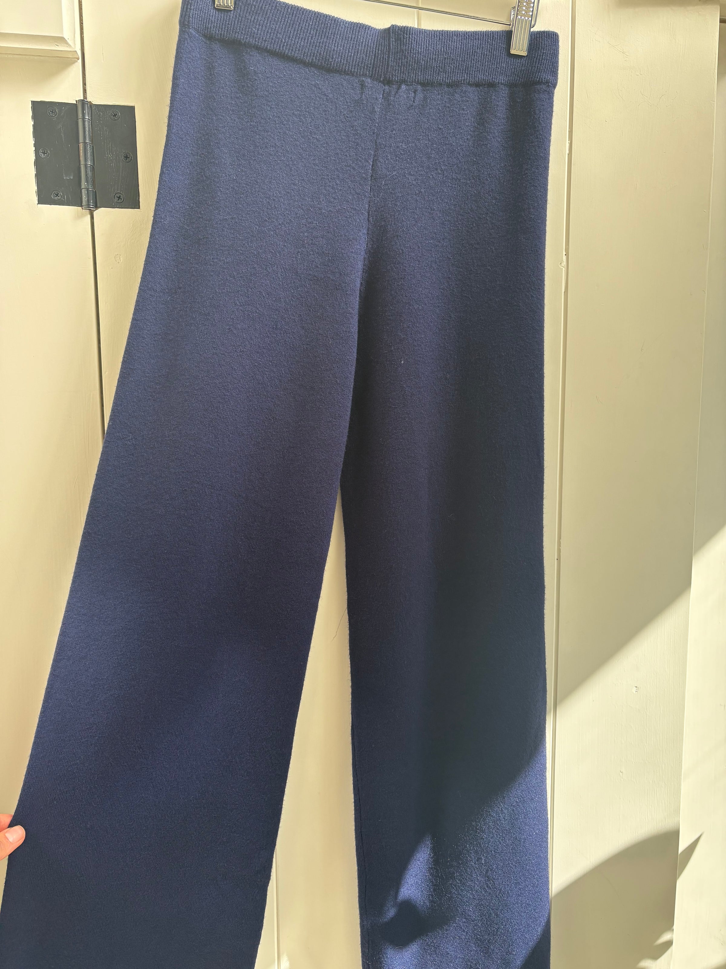 Lyla & Luxe - Pico - Wide Leg Knit Pant in Navy