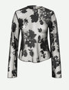 Samsøe Samsøe - Samadda Blouse in Black Blooming Burnout