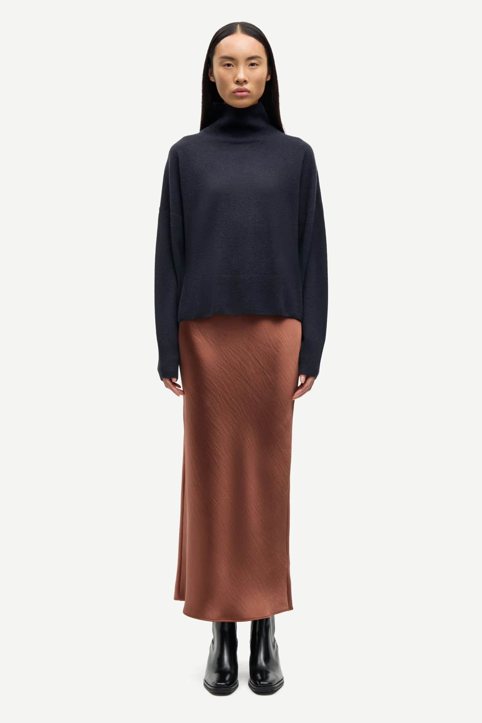 Samsøe Samsøe - Saagneta Long Skirt in Tortoise Shell