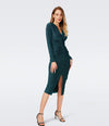 Diane Von Furstenberg - Hades Dress in Metallic Blue