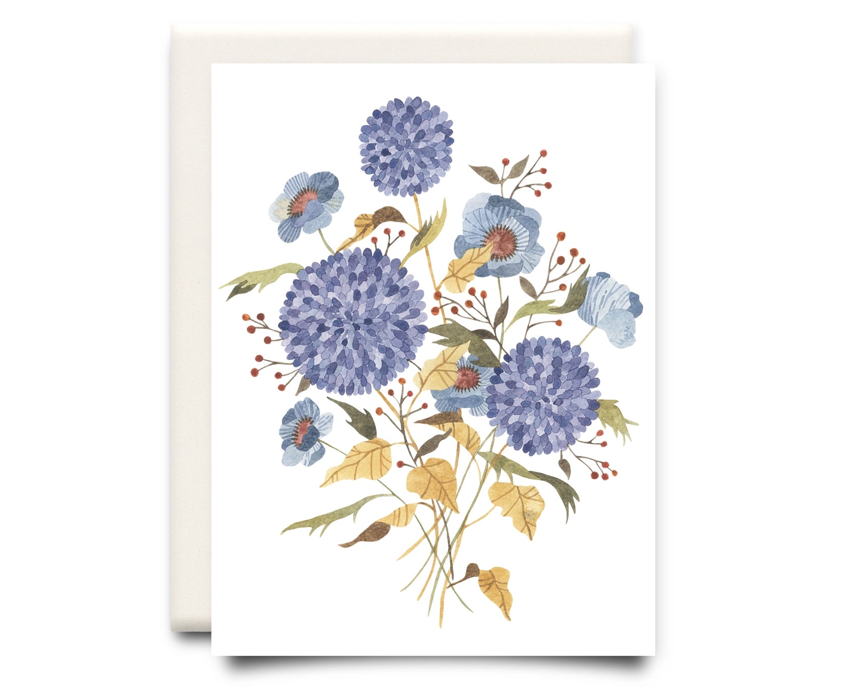 Inkwell Cards - Hydrangea Bouquet - Floral Greeting Card