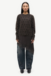 Samsøe Samsøe - Anour o-n Sweater in Mulch Dott