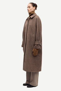 Samsøe Samsøe - Alma Coat in Aluminium Ch.