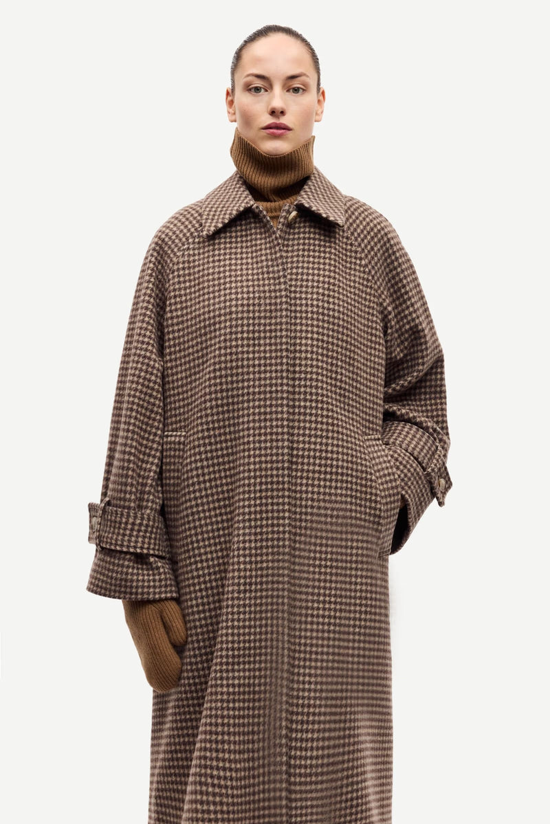 Samsøe Samsøe - Alma Coat in Aluminium Ch.