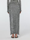 Scotch & Soda - Ribbed Knit Maxi Skirt in Black