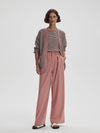 Varley - Tiffany Textured Knit Cardigan in Woodrose Multi Stitch