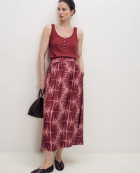 YERSE - Long Skirt with Elastic Waistband