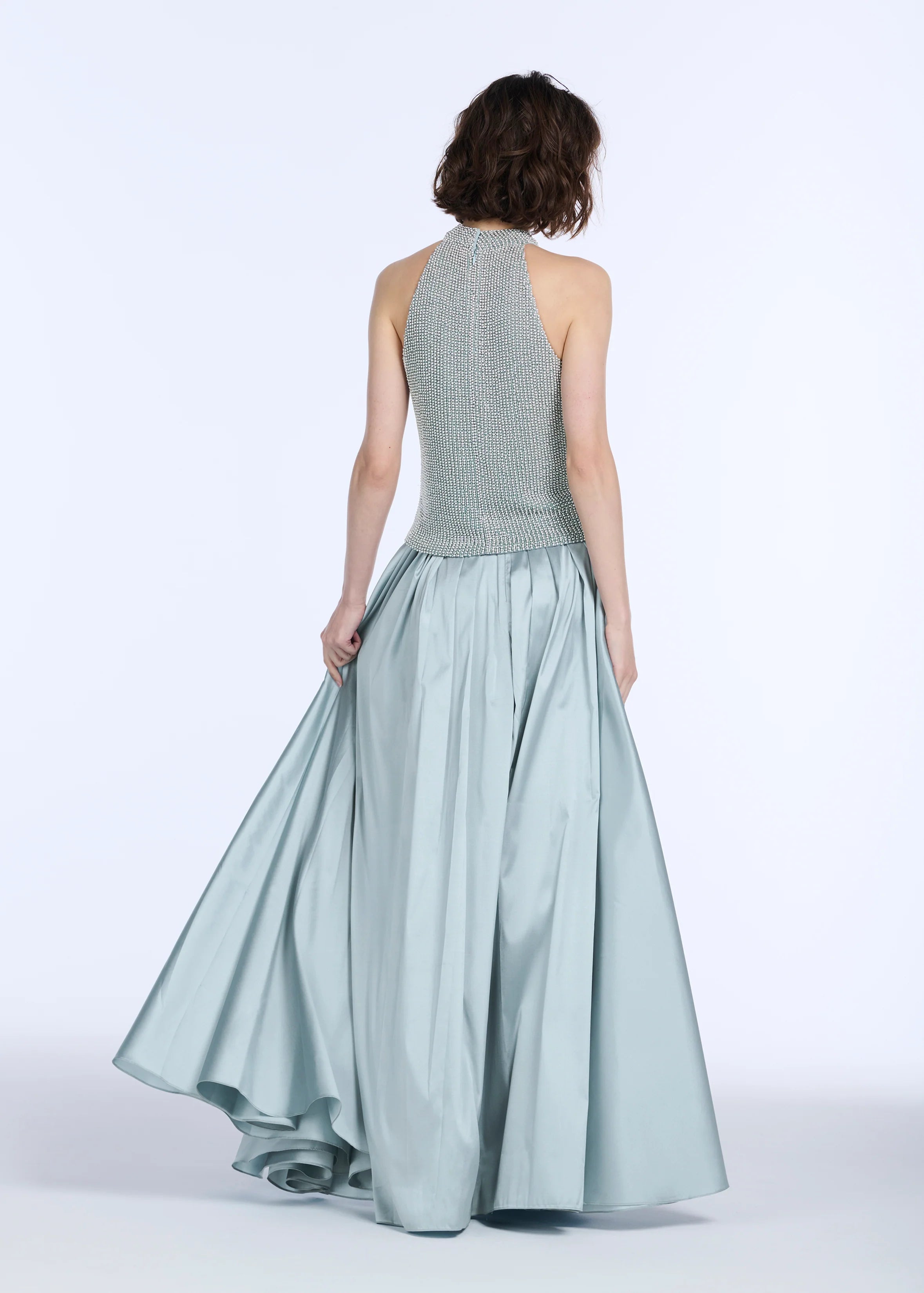 Emily Shalant - Pleated Soft Taffeta Ballgown Skirt