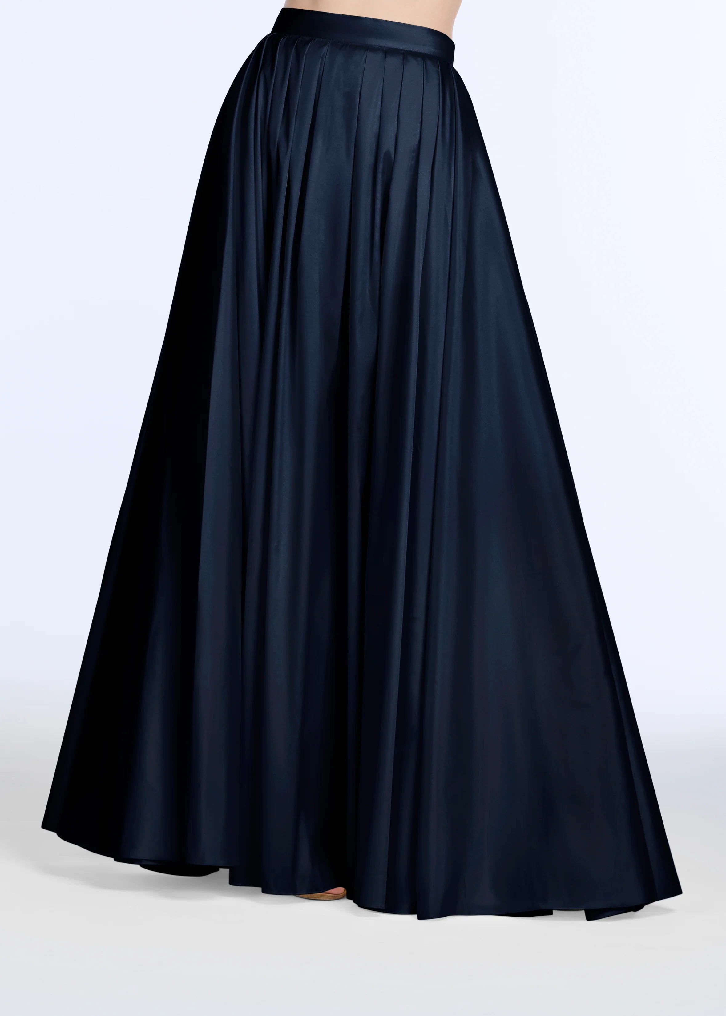 Emily Shalant - Pleated Soft Taffeta Ballgown Skirt