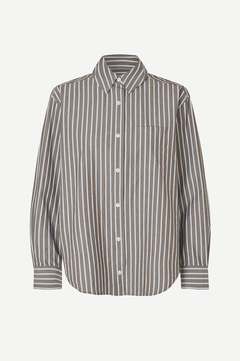 Samsøe Samsøe - Salova Pocket Shirt in Brown St.