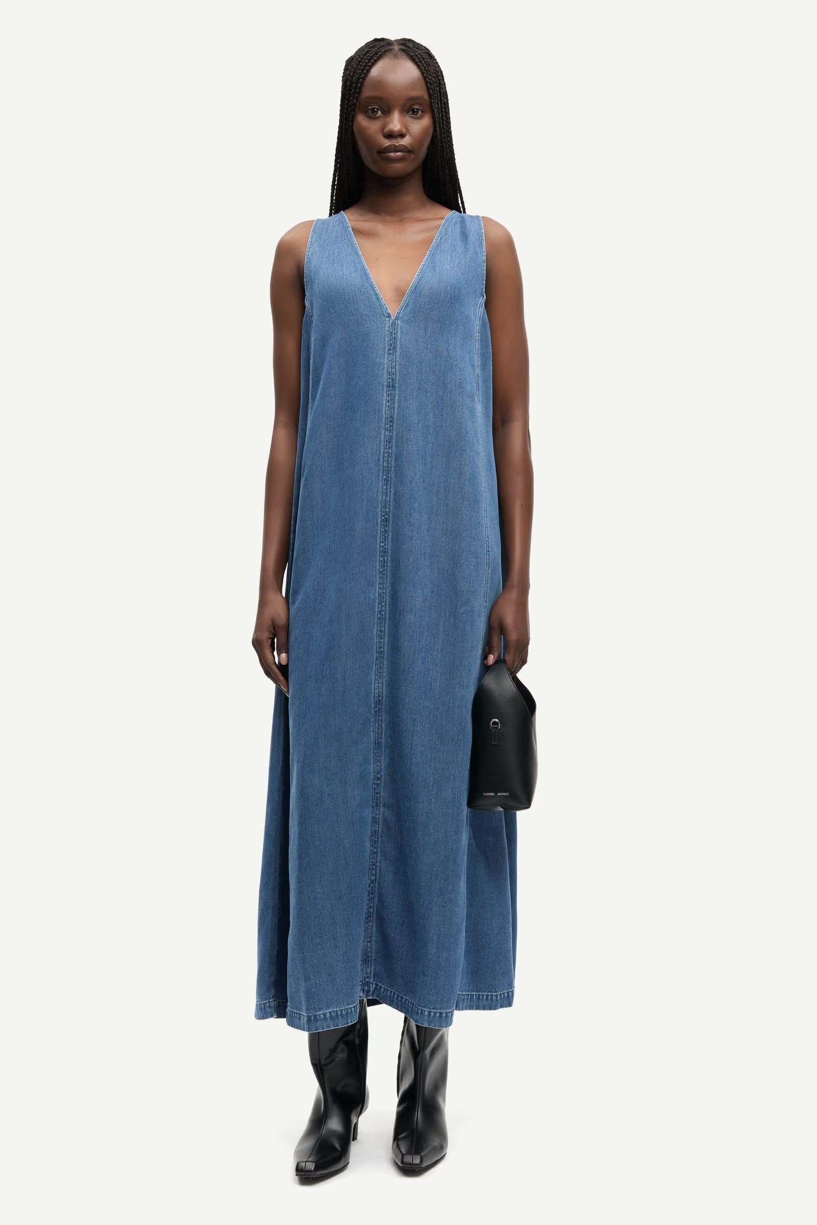 Samsøe Samsøe - Saskylar Dress in Medium Denim Blue