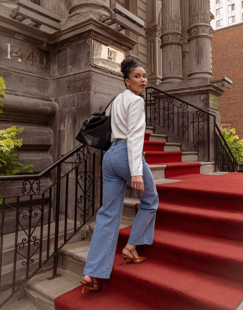 Yoga Jeans - Lily Wide Leg Jeans in French Blue