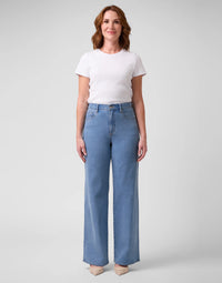 Yoga Jeans - Lily Wide Leg Jeans in French Blue