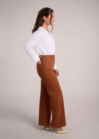 Yoga Jeans - Lily Wide High Rise in Aurora Brown