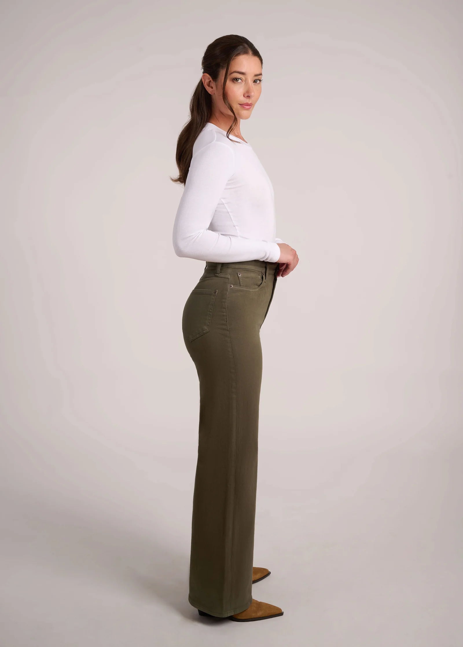 Yoga Jeans - Lily Wide Leg Jeans in Wondergrass
