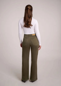 Yoga Jeans - Lily Wide Leg Jeans in Wondergrass