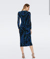 Diane Von Furstenberg - Hades Dress in Folded Chain Blue