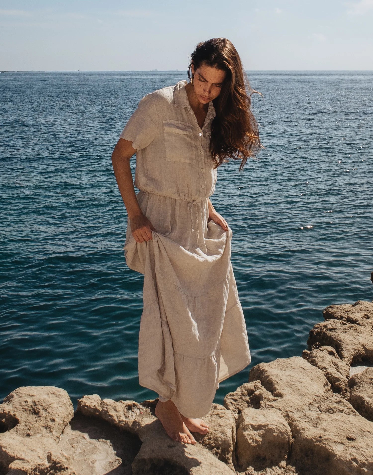 Yoga Jeans - Chiara - Linen Button Down Shirt
