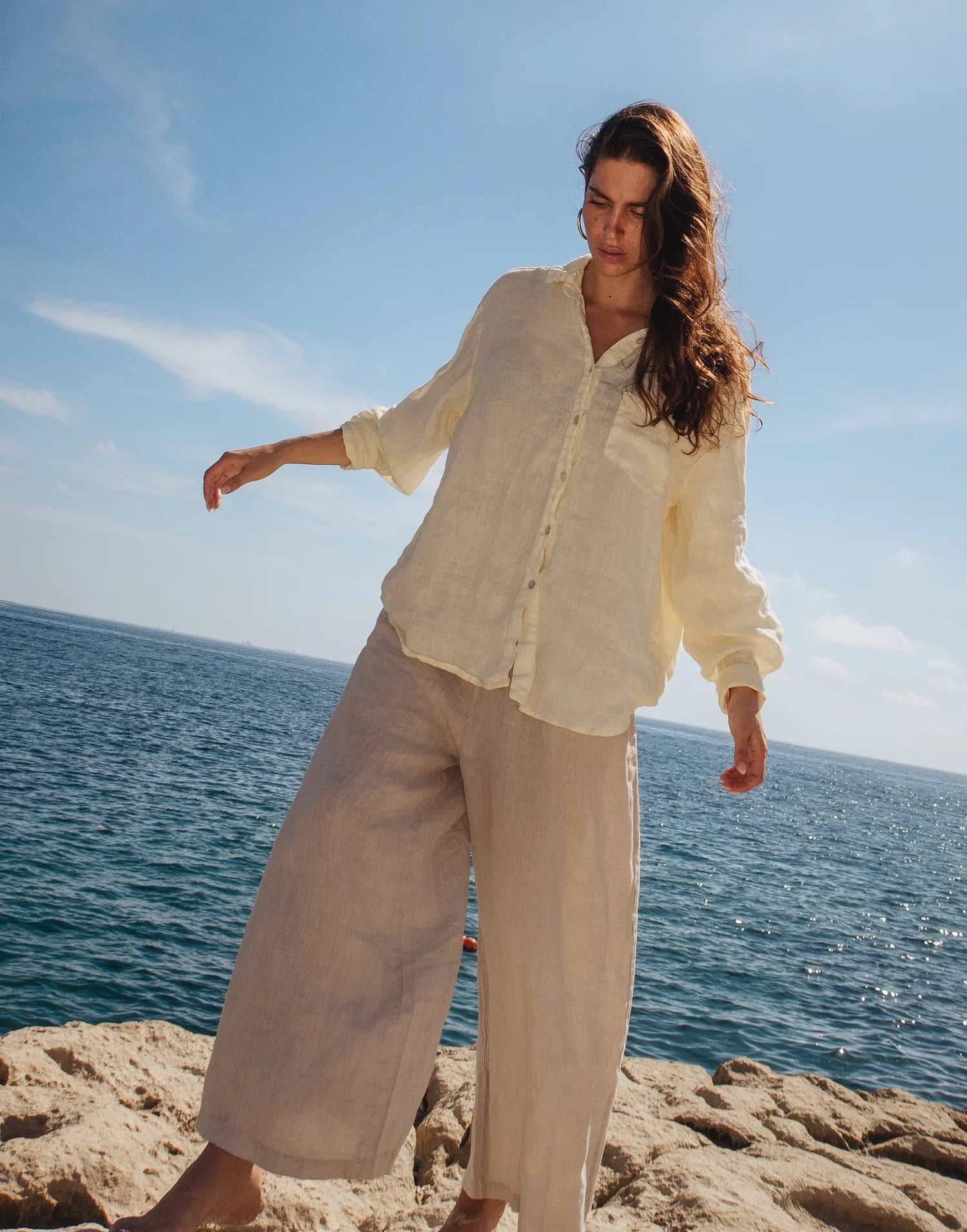 Yoga Jeans - Sofia - Linen Capri Pants