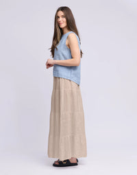 Yoga Jeans - Lucia - Long Linen Skirt