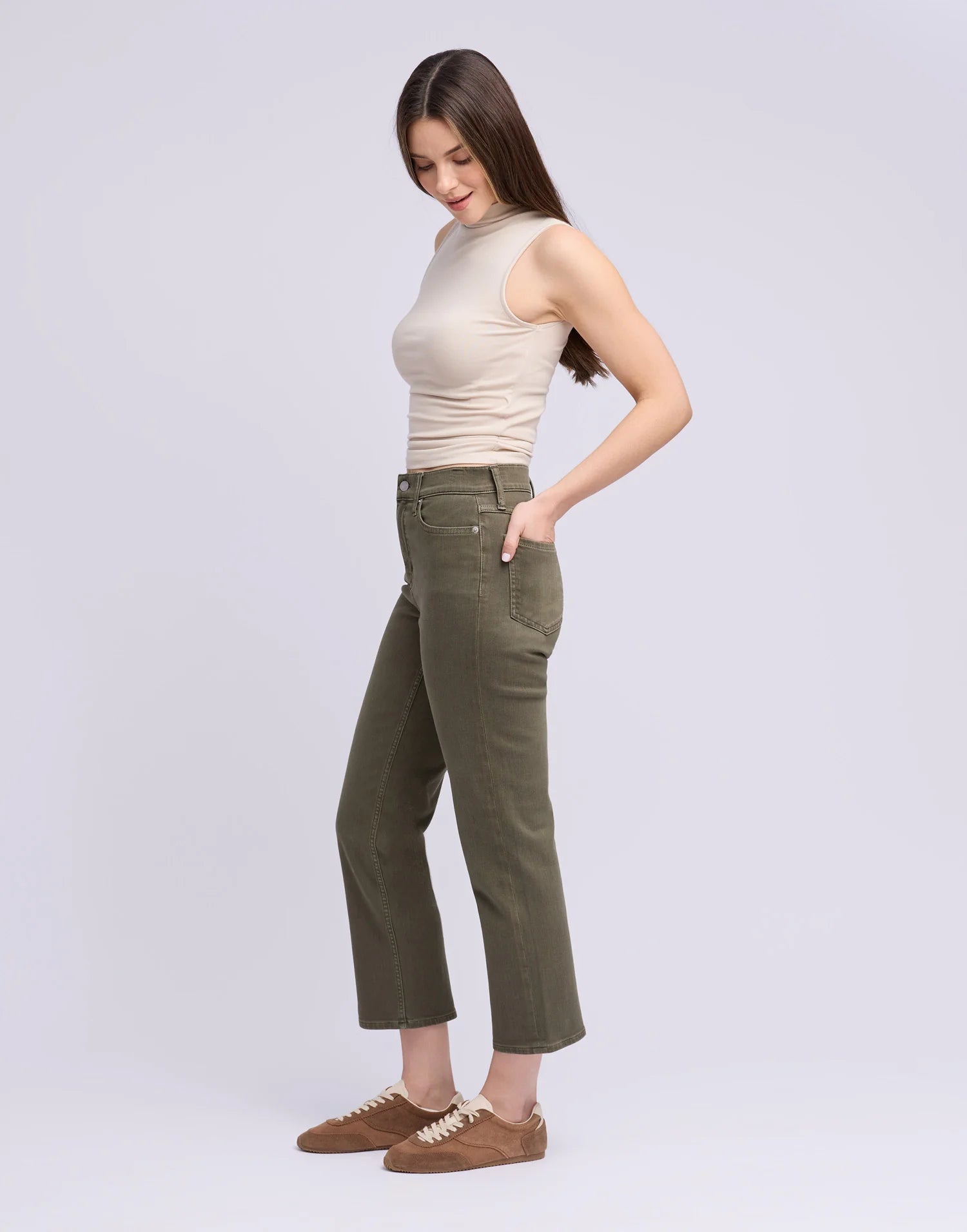 Yoga Jeans - Chloe Straight in Khaki
