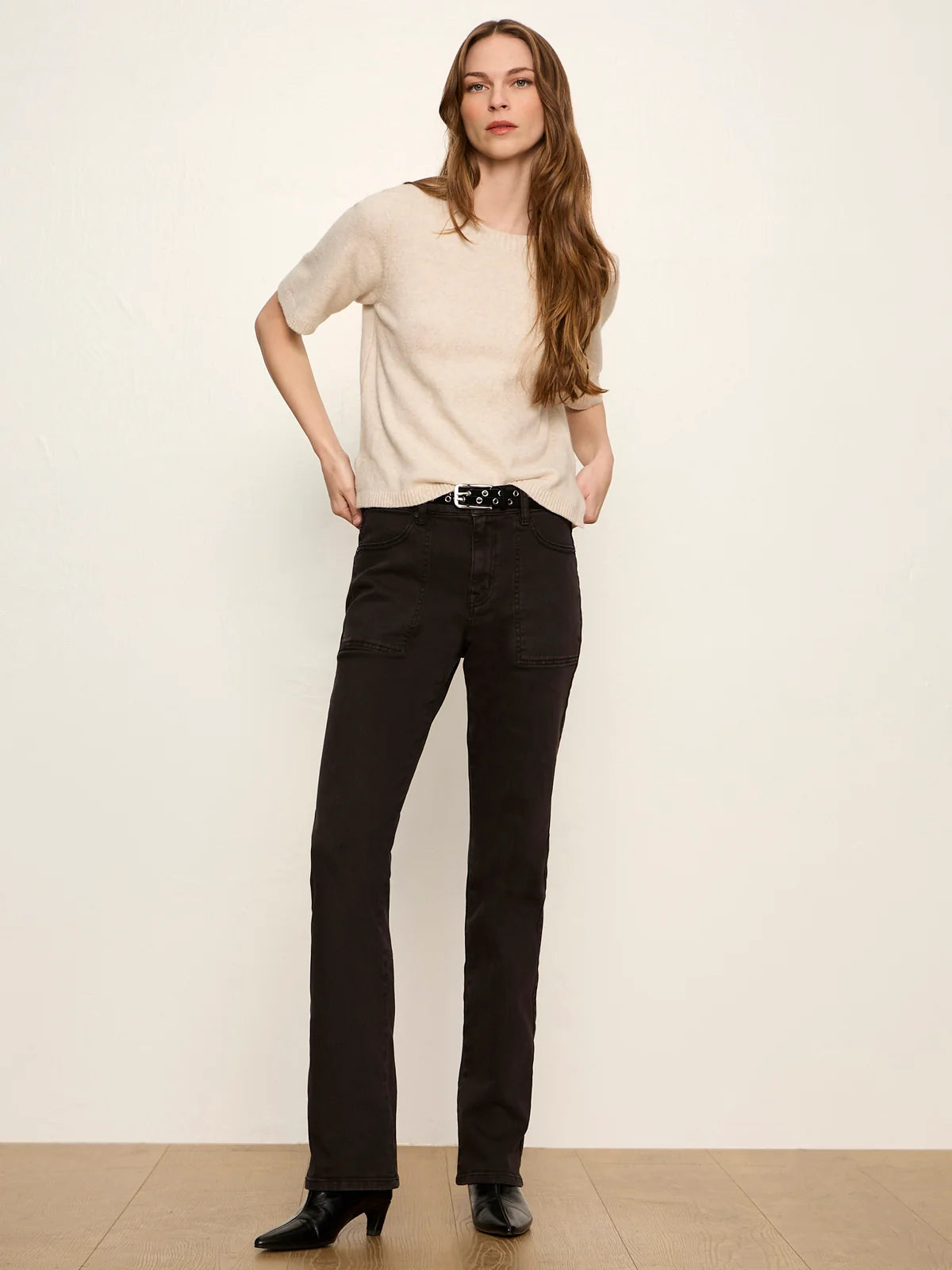 Sanctuary - Perfect Sweater Tee - Heather Dark Bone