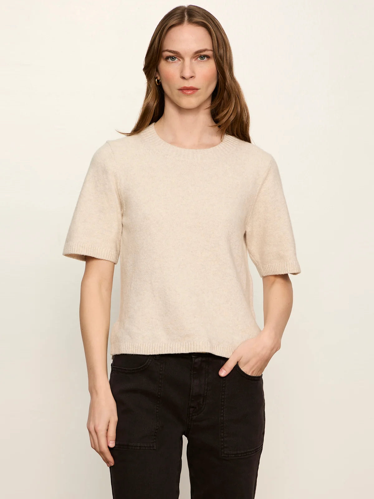 Sanctuary - Perfect Sweater Tee - Heather Dark Bone