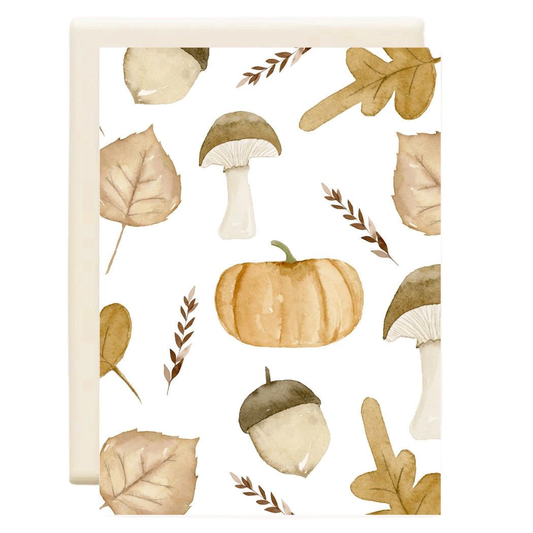 Inkwell Cards - Fall Pattern - Fall Greeting Card