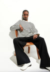 ArmedAngels - Frankaa Maarlen Stripe Sweat in Undyed-black