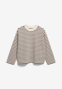 ArmedAngels - Frankaa Maarlen Stripe Sweatshirt in Undyed/Claystone