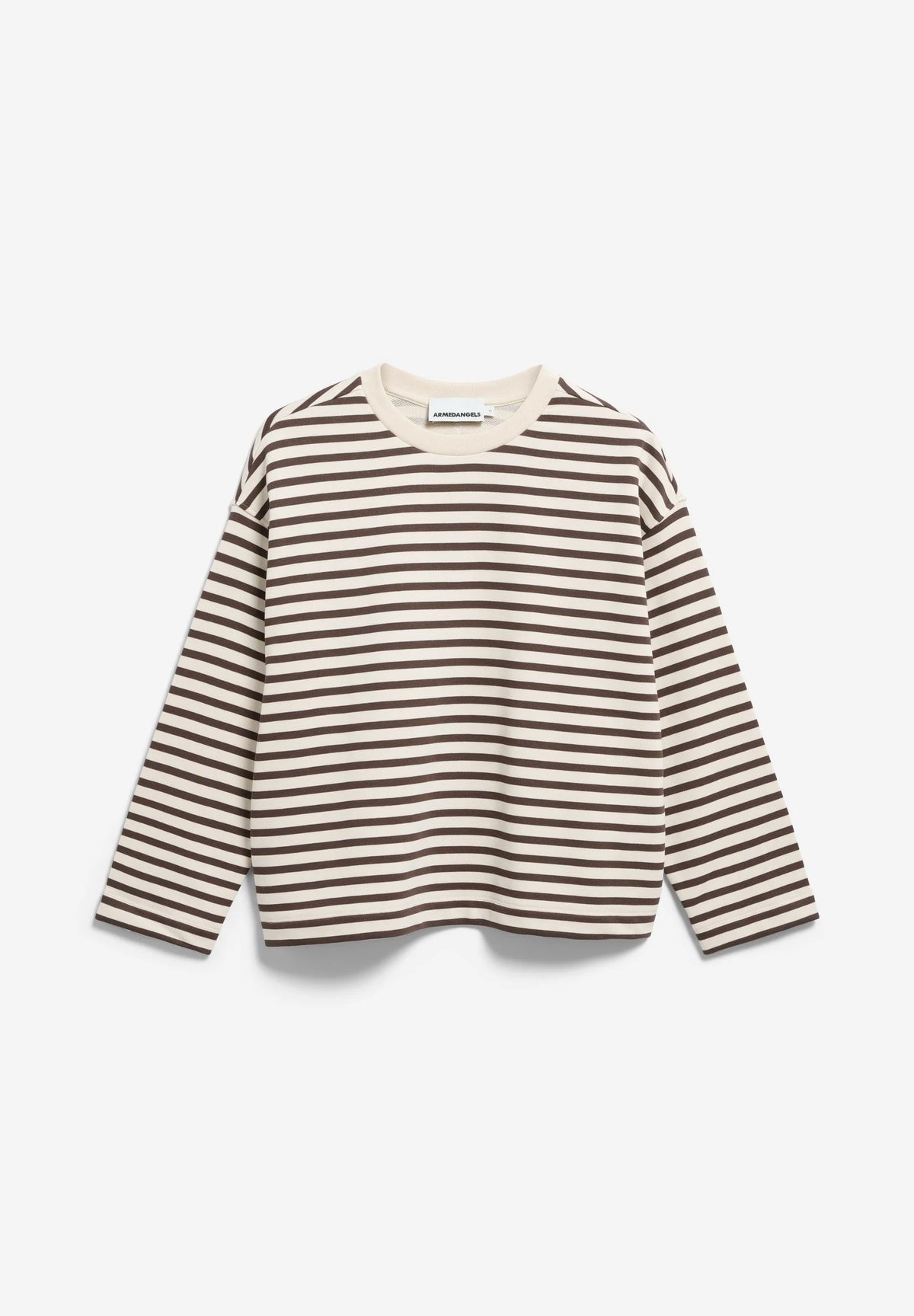 ArmedAngels - Frankaa Maarlen Stripe Sweatshirt in Undyed/Claystone