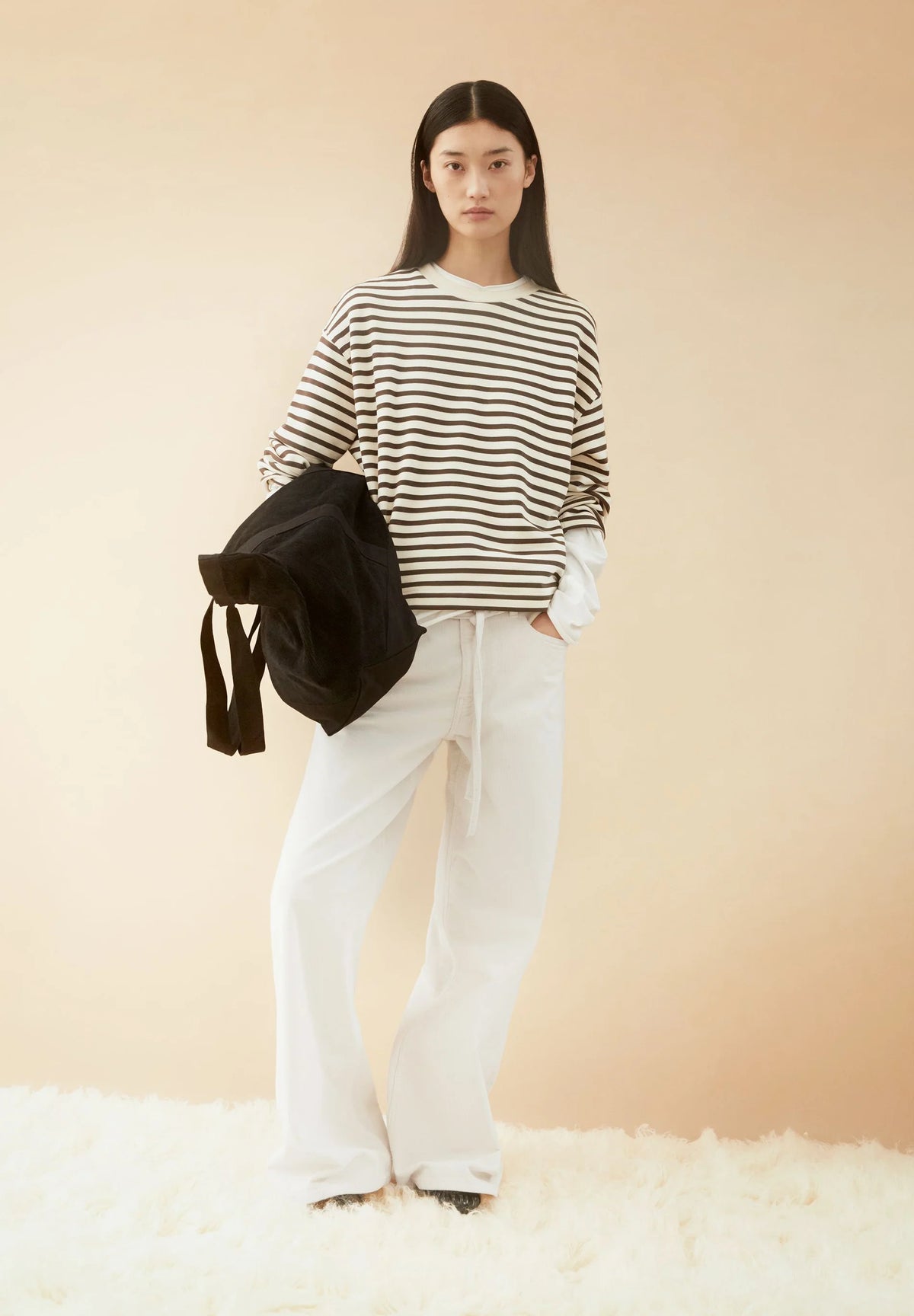 ArmedAngels - Frankaa Maarlen Stripe Sweatshirt in Undyed/Claystone