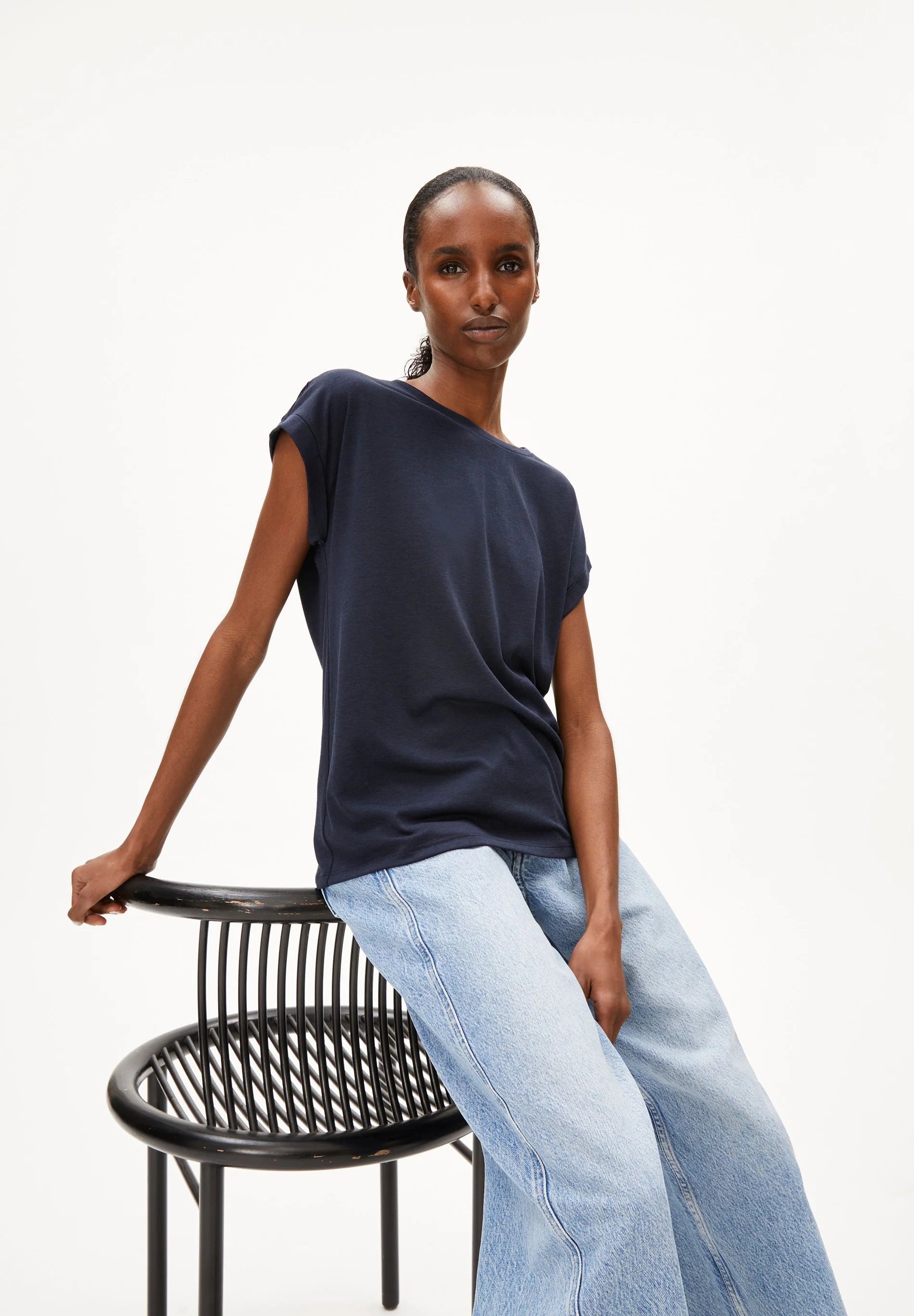 ArmedAngels - Jilaana T-Shirt in Night Sky