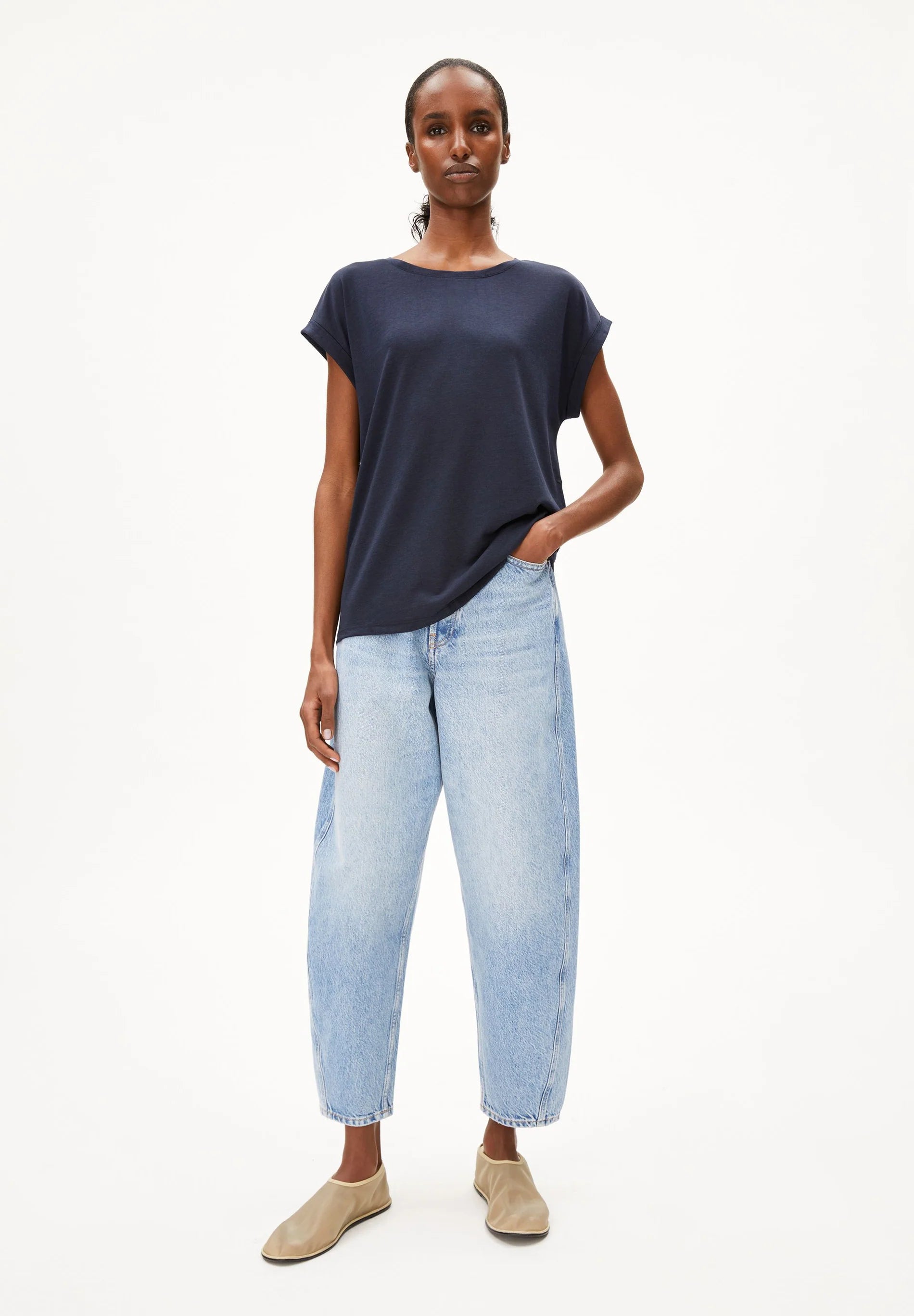 ArmedAngels - Jilaana T-Shirt in Night Sky