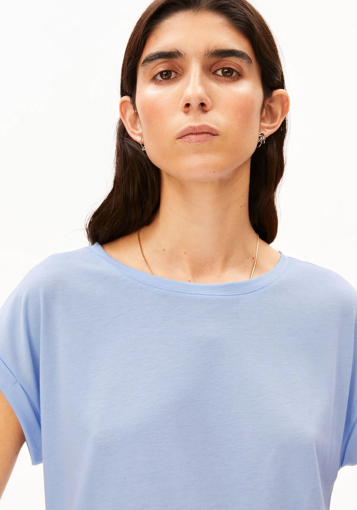 ArmedAngels - Jilaana T-Shirt in Soft Blue