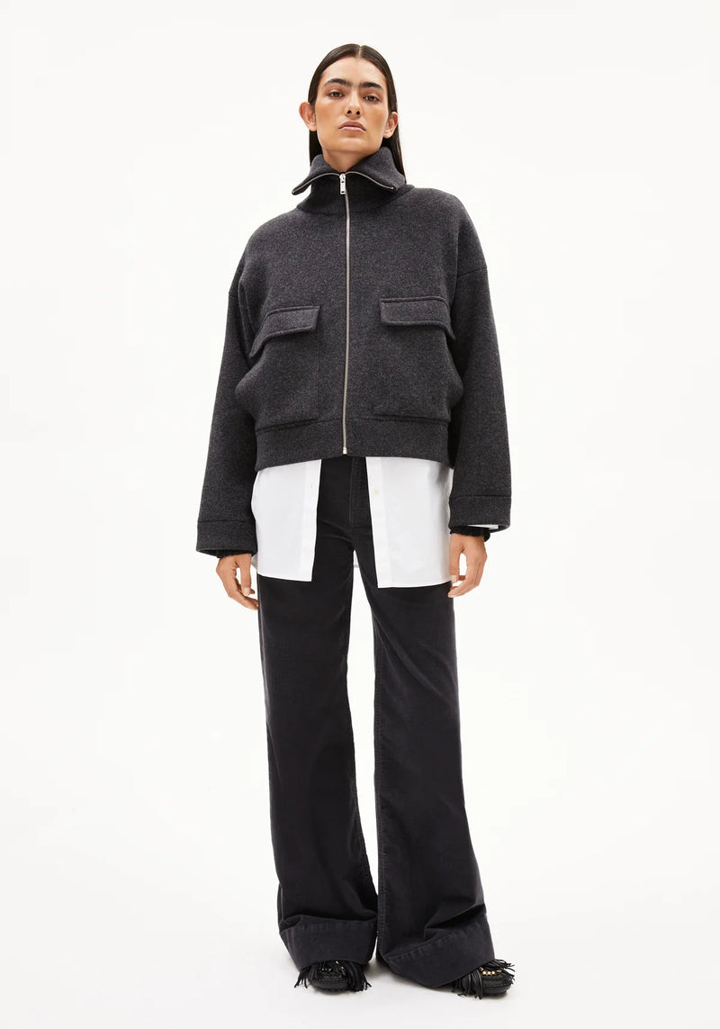 ArmedAngels - Joaniaas Knit Jacket in Steel Melange