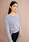 ArmedAngels - Xianaa Stripes Longsleeve Top in Oatmilk/Blue Noon