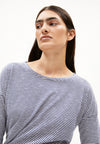 ArmedAngels - Xianaa Stripes Longsleeve Top in Oatmilk/Blue Noon