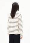 ArmedAngels - Marynaa Fine Stripe Long Sleeve Shirt in Oatmilk/Black