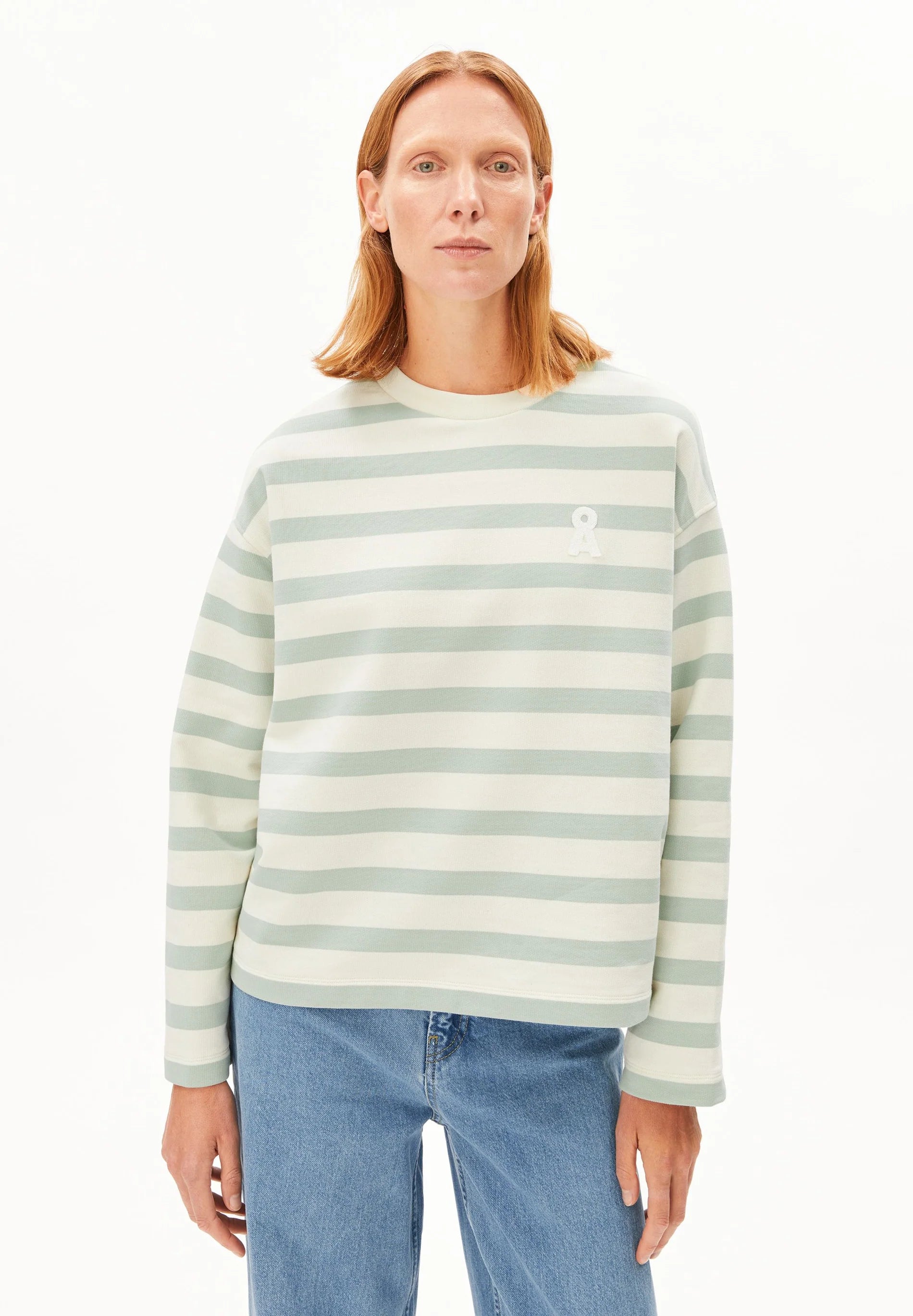 ArmedAngels - Iconic Å Frankaa Bold Sweatshirt in Undyed-Foam