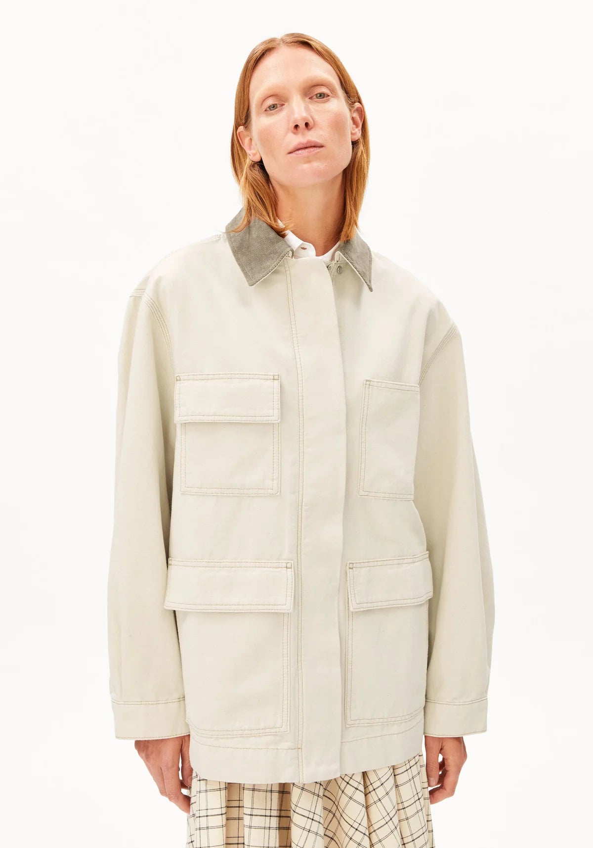 ArmedAngels - Workwear Canvas Jacket in Undyed