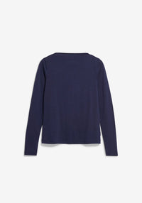 ArmedAngels - Boat Neck Long Sleeve in Tinted Navy