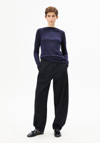 ArmedAngels - Boat Neck Long Sleeve in Tinted Navy