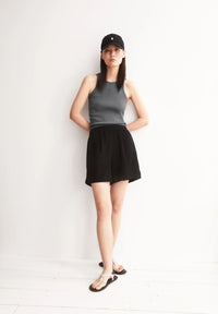 ArmedAngels - Linen Blend Pull On Short in Black