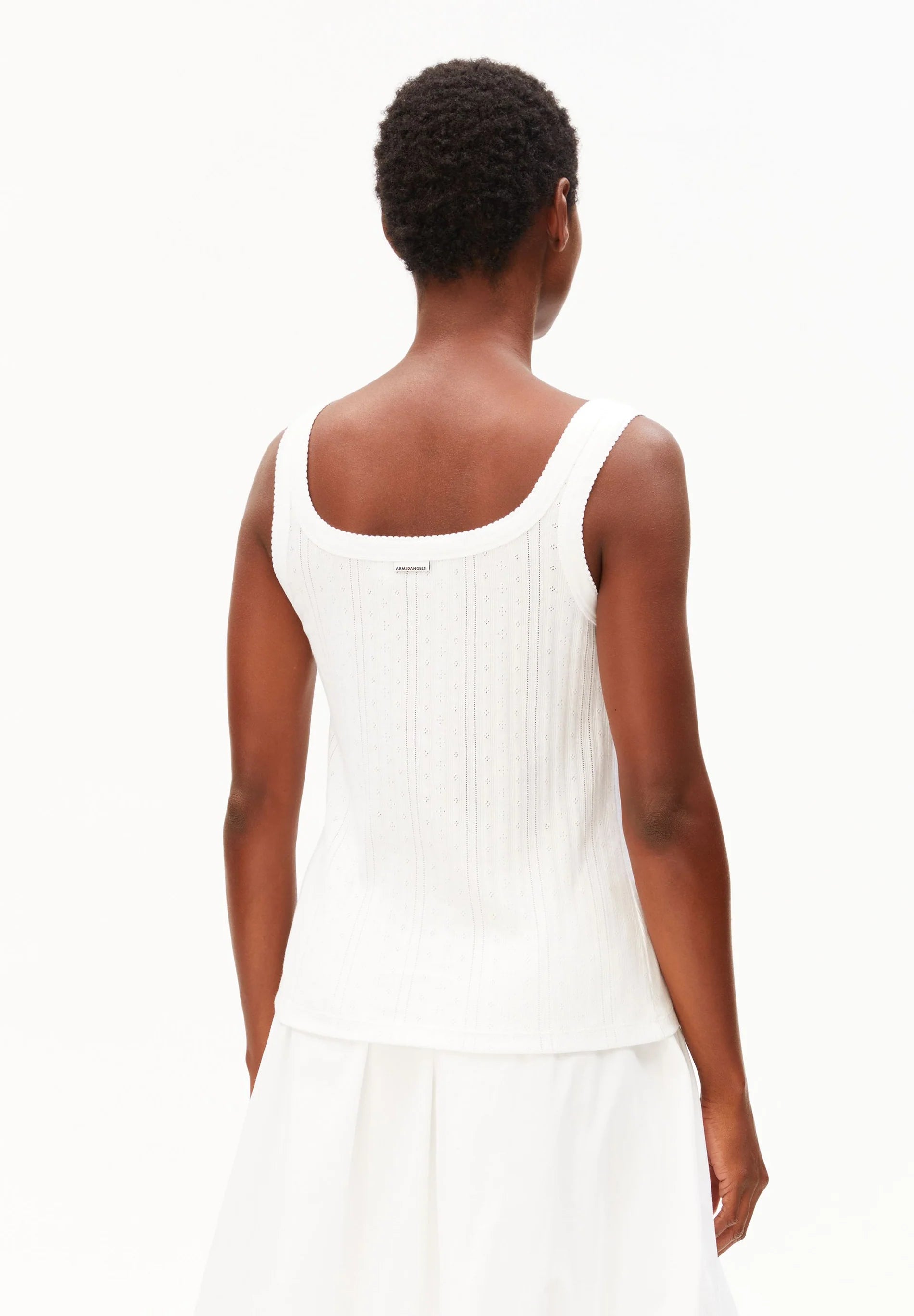 ArmedAngels - Pointelle Top in White