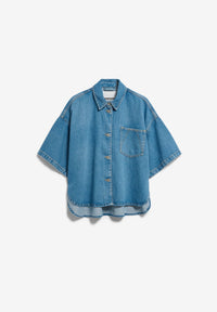 ArmedAngels - Short Sleeve Denim Overshirt in Laguna