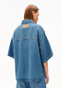 ArmedAngels - Short Sleeve Denim Overshirt in Laguna